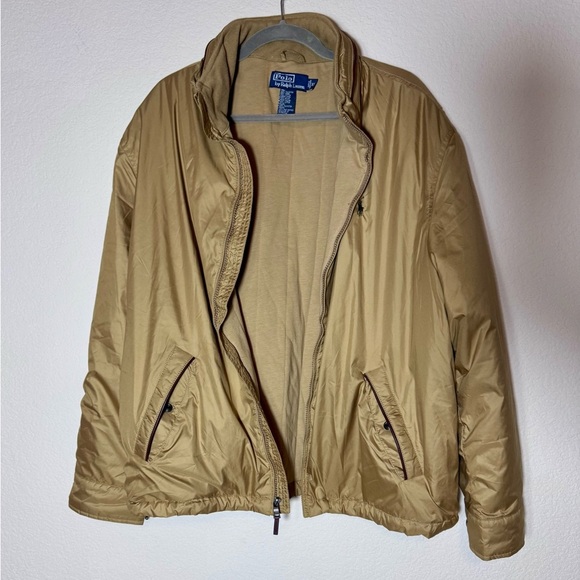 Polo Ralph Lauren Vintage Men's Jacket Beige Cotton Lined XL - Picture 2 of 15